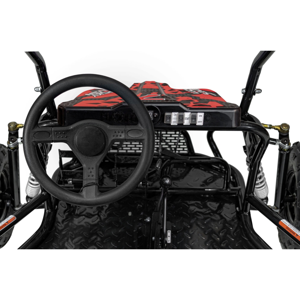 Dvivietis benzininis BUGGY LUCKY SEVEN LIFT, Red-Elektromobiliai vaikams, Keturračiai ir bagiai-e-vaikas
