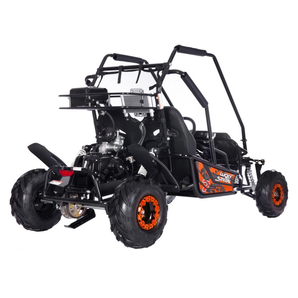 Dvivietis benzininis BUGGY LUCKY SEVEN LIFT, Orange-Elektromobiliai vaikams, Keturračiai ir bagiai-e-vaikas
