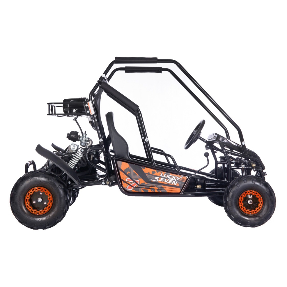 Dvivietis benzininis BUGGY LUCKY SEVEN LIFT, Orange-Elektromobiliai vaikams, Keturračiai ir bagiai-e-vaikas