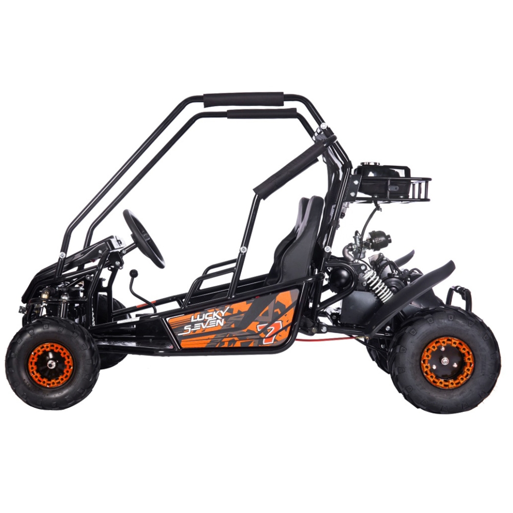 Dvivietis benzininis BUGGY LUCKY SEVEN LIFT, Orange-Elektromobiliai vaikams, Keturračiai ir bagiai-e-vaikas