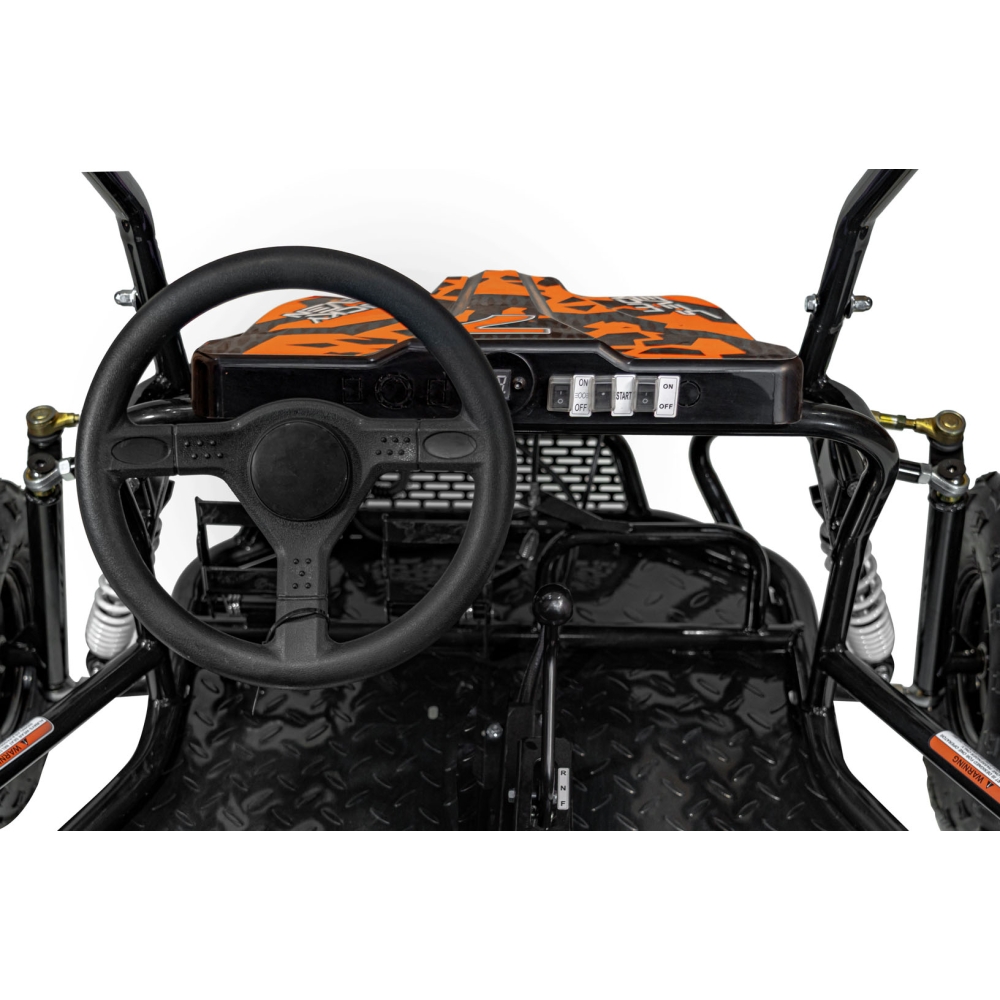 Dvivietis benzininis BUGGY LUCKY SEVEN LIFT, Orange-Elektromobiliai vaikams, Keturračiai ir bagiai-e-vaikas