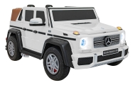 Elektromobilis Mercedes Benz MAYBACH G650 STRONG MP4, White-Elektromobiliai vaikams, Visureigiai-e-vaikas