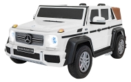 Elektromobilis Mercedes Benz MAYBACH G650 STRONG MP4, White-Elektromobiliai vaikams, Visureigiai-e-vaikas