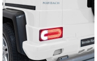 Elektromobilis Mercedes Benz MAYBACH G650 STRONG MP4, White-Elektromobiliai vaikams, Visureigiai-e-vaikas