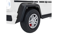 Elektromobilis Mercedes Benz MAYBACH G650 STRONG MP4, White-Elektromobiliai vaikams, Visureigiai-e-vaikas