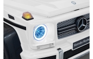 Elektromobilis Mercedes Benz MAYBACH G650 STRONG MP4, White-Elektromobiliai vaikams, Visureigiai-e-vaikas