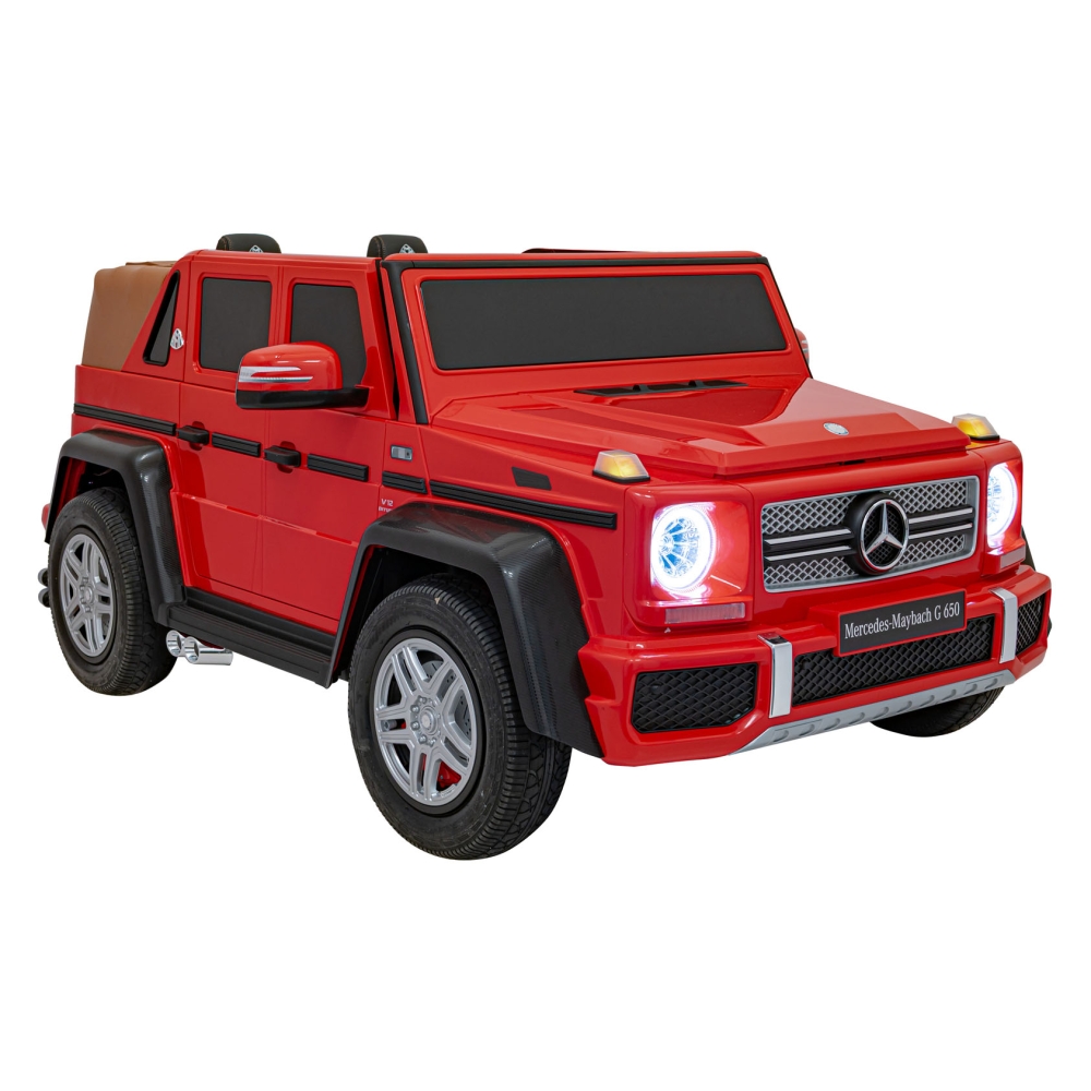 Elektromobilis Mercedes Benz MAYBACH G650 STRONG MP4, Red-Elektromobiliai vaikams, Visureigiai-e-vaikas