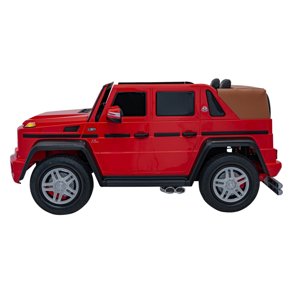 Elektromobilis Mercedes Benz MAYBACH G650 STRONG MP4, Red-Elektromobiliai vaikams, Visureigiai-e-vaikas