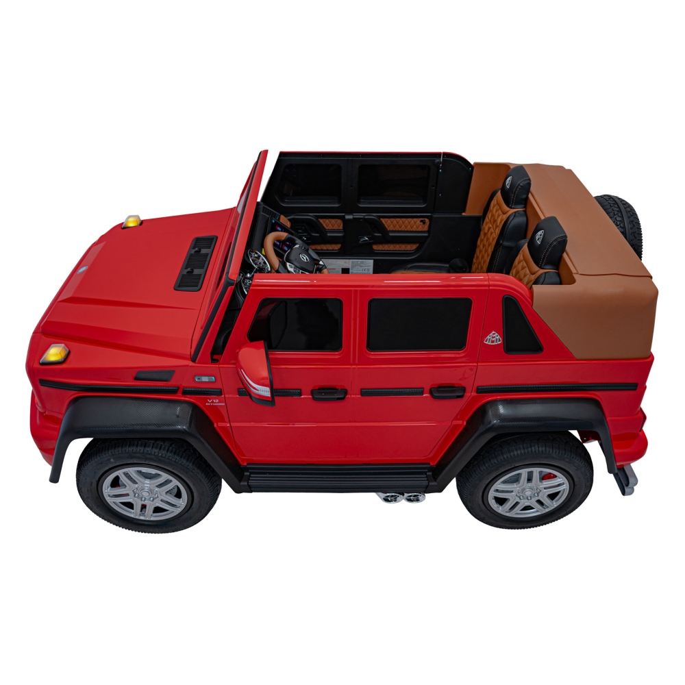 Elektromobilis Mercedes Benz MAYBACH G650 STRONG MP4, Red-Elektromobiliai vaikams, Visureigiai-e-vaikas