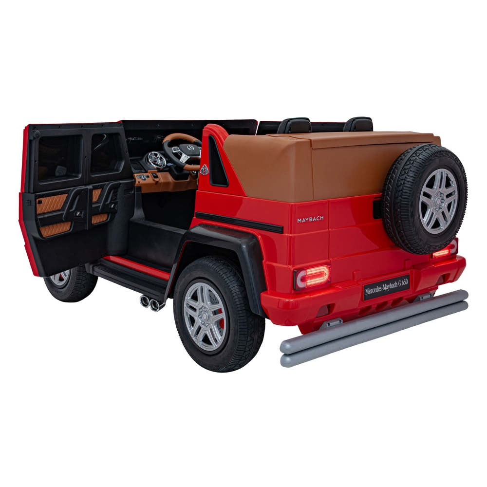 Elektromobilis Mercedes Benz MAYBACH G650 STRONG MP4, Red-Elektromobiliai vaikams, Visureigiai-e-vaikas