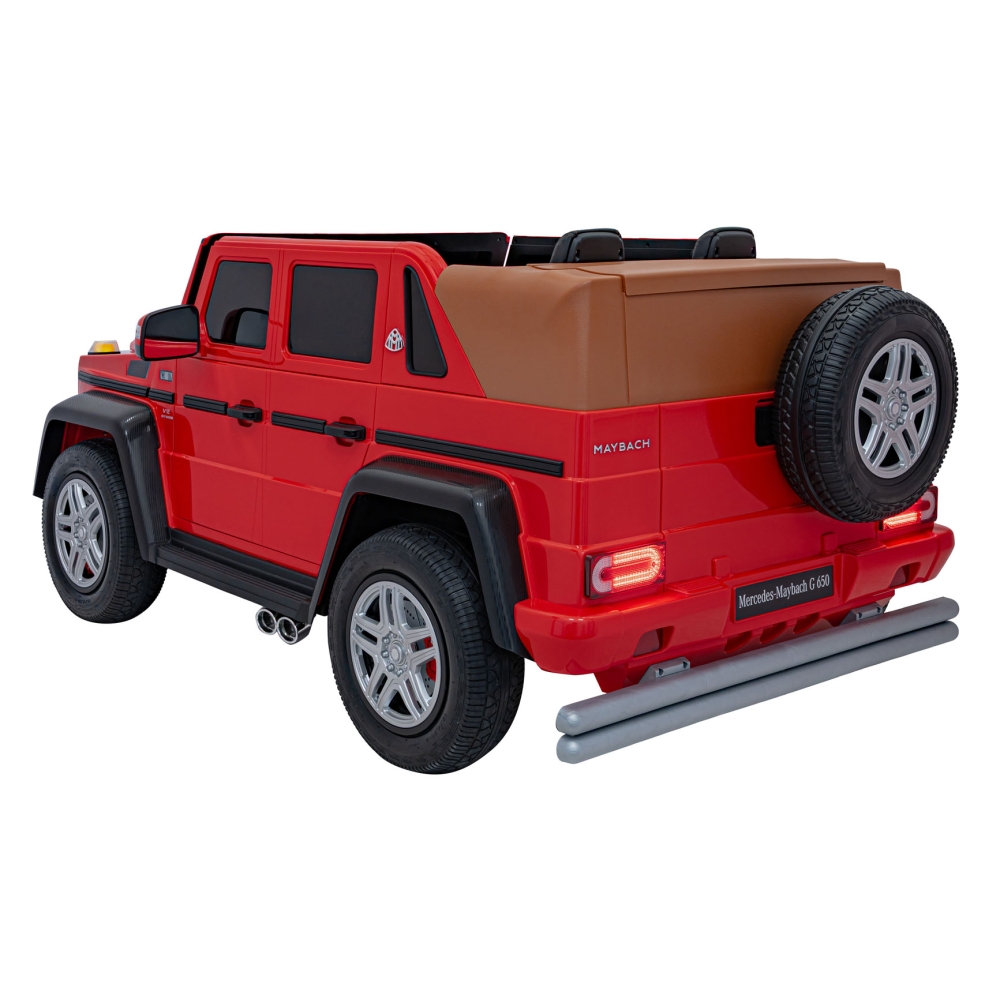 Elektromobilis Mercedes Benz MAYBACH G650 STRONG MP4, Red-Elektromobiliai vaikams, Visureigiai-e-vaikas