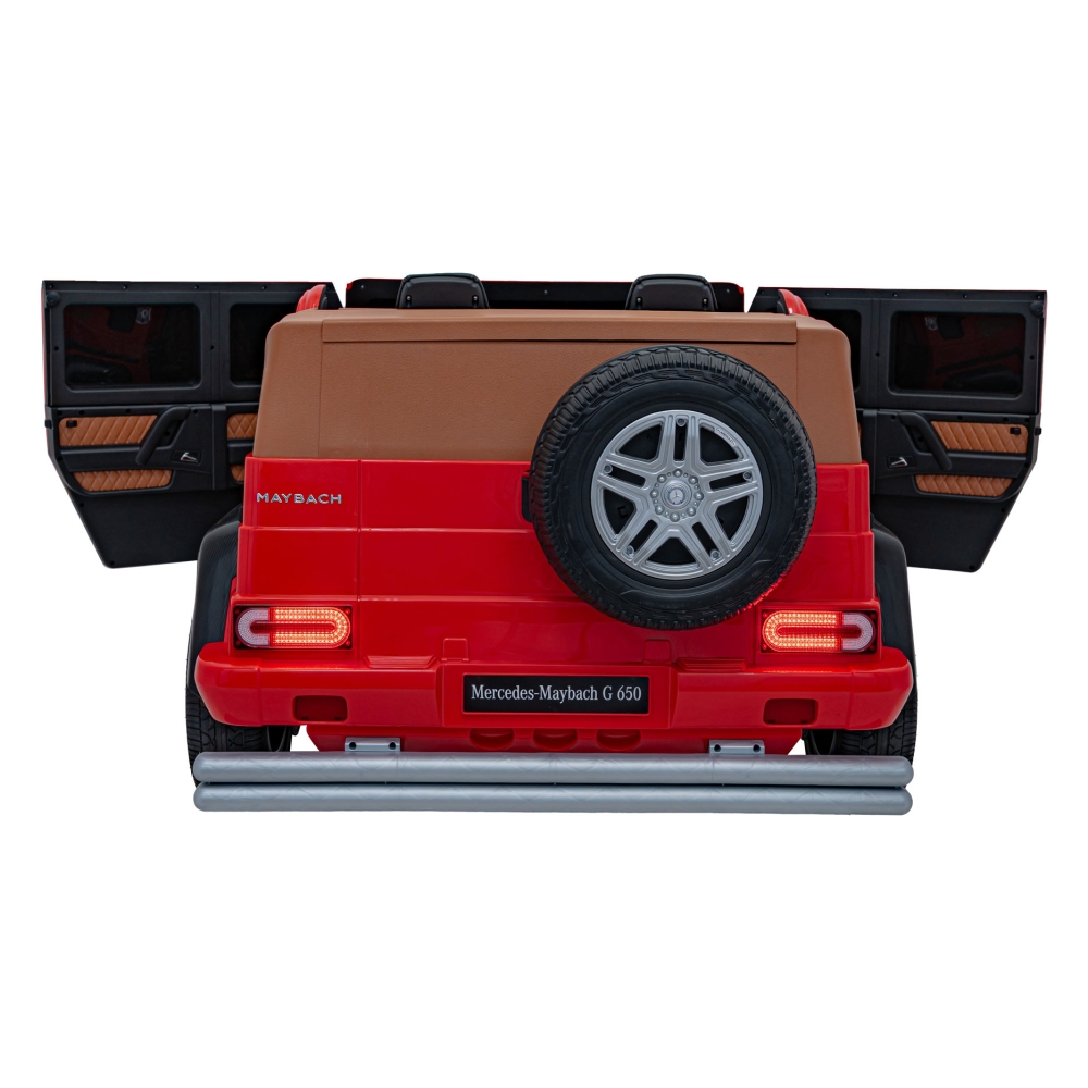 Elektromobilis Mercedes Benz MAYBACH G650 STRONG MP4, Red-Elektromobiliai vaikams, Visureigiai-e-vaikas