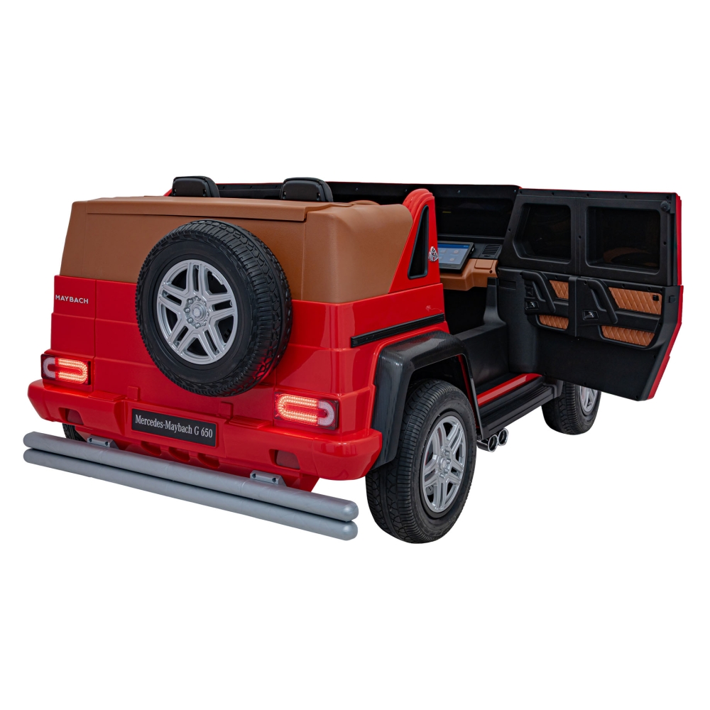 Elektromobilis Mercedes Benz MAYBACH G650 STRONG MP4, Red-Elektromobiliai vaikams, Visureigiai-e-vaikas