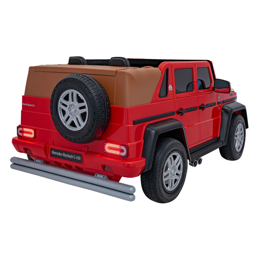 Elektromobilis Mercedes Benz MAYBACH G650 STRONG MP4, Red-Elektromobiliai vaikams, Visureigiai-e-vaikas