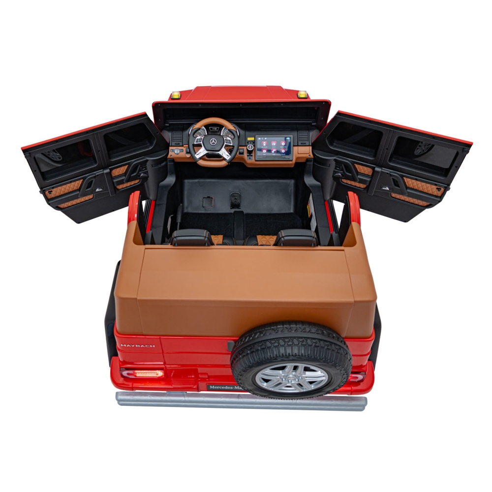 Elektromobilis Mercedes Benz MAYBACH G650 STRONG MP4, Red-Elektromobiliai vaikams, Visureigiai-e-vaikas