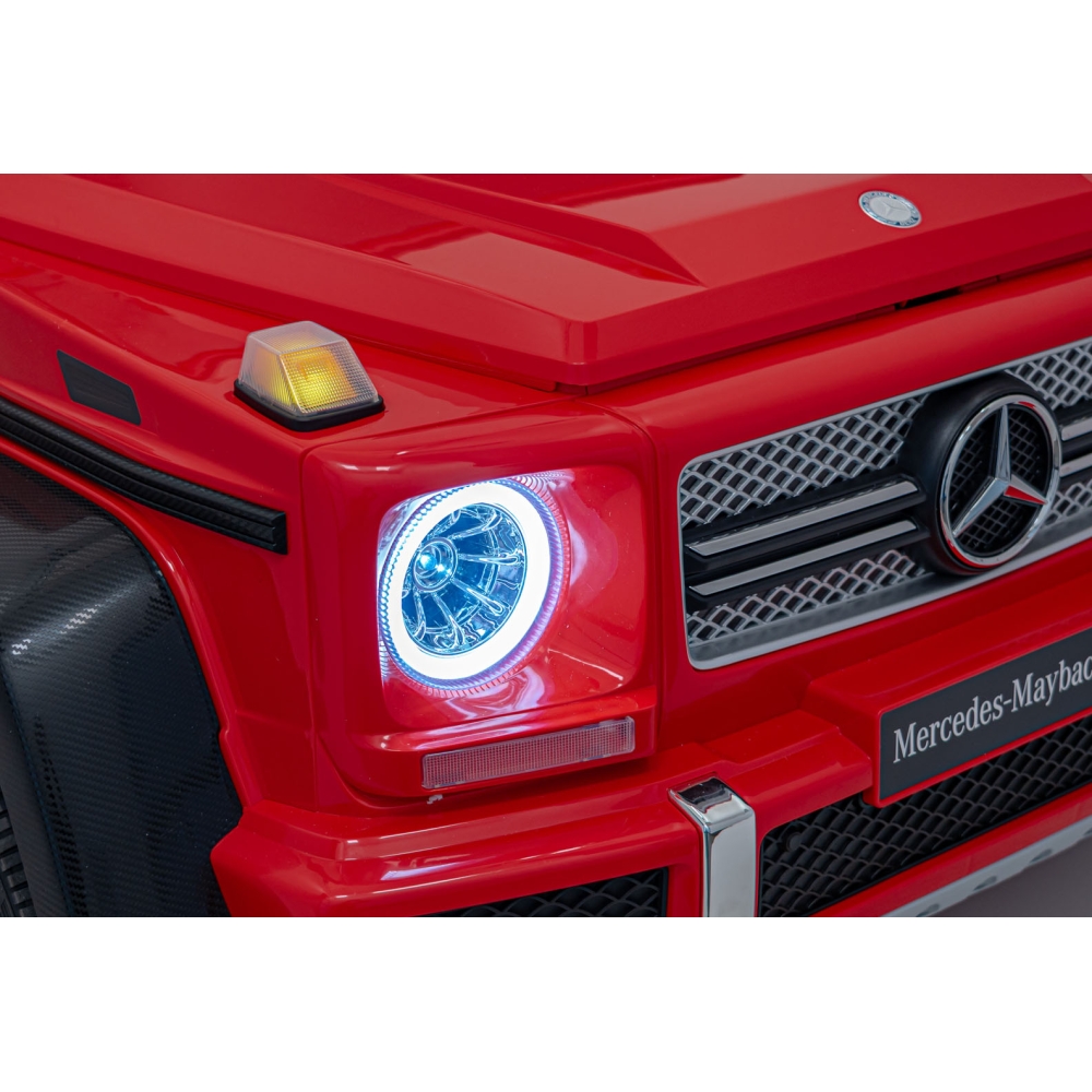 Elektromobilis Mercedes Benz MAYBACH G650 STRONG MP4, Red-Elektromobiliai vaikams, Visureigiai-e-vaikas