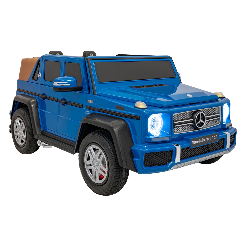 Elektromobilis Mercedes Benz MAYBACH G650 STRONG MP4, Blue-Elektromobiliai vaikams, Visureigiai-e-vaikas