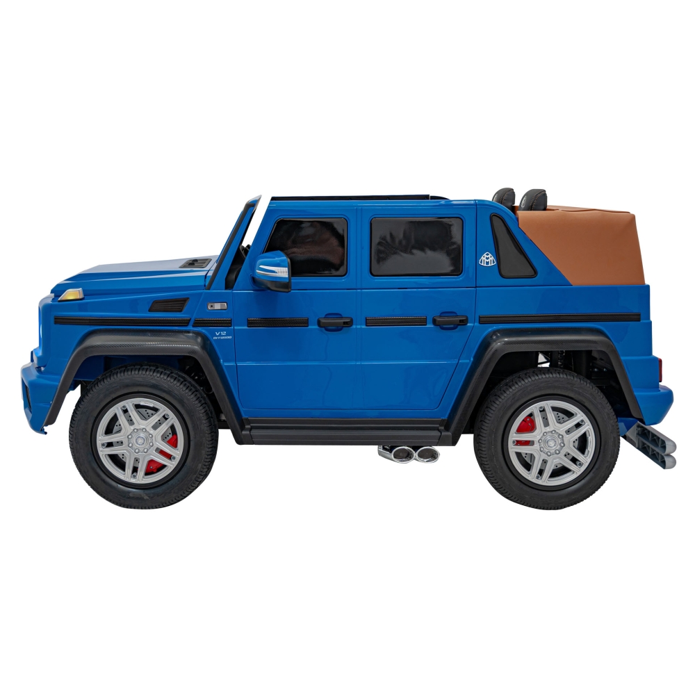Elektromobilis Mercedes Benz MAYBACH G650 STRONG MP4, Blue-Elektromobiliai vaikams, Visureigiai-e-vaikas