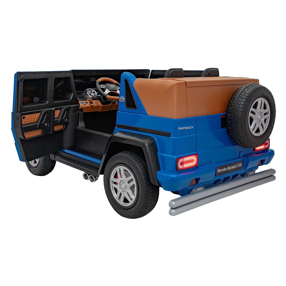 Elektromobilis Mercedes Benz MAYBACH G650 STRONG MP4, Blue-Elektromobiliai vaikams, Visureigiai-e-vaikas
