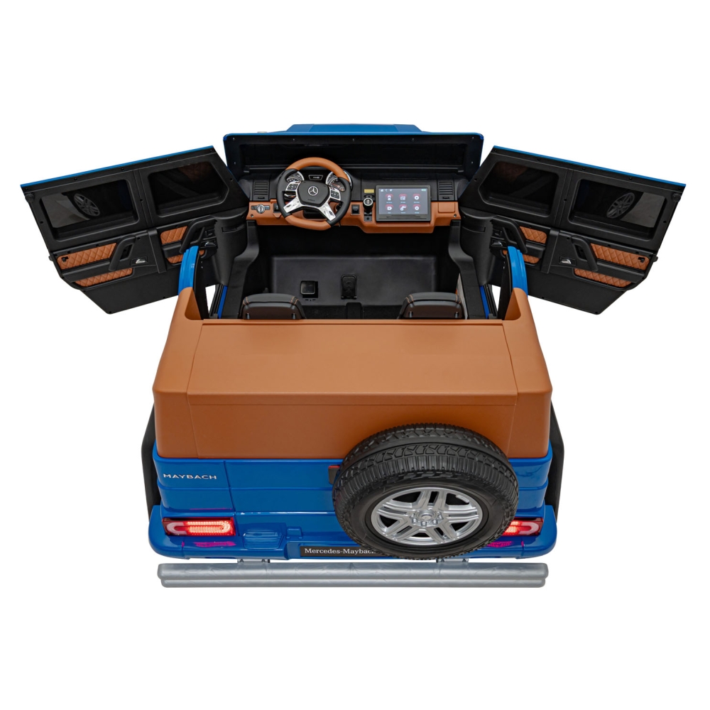 Elektromobilis Mercedes Benz MAYBACH G650 STRONG MP4, Blue-Elektromobiliai vaikams, Visureigiai-e-vaikas