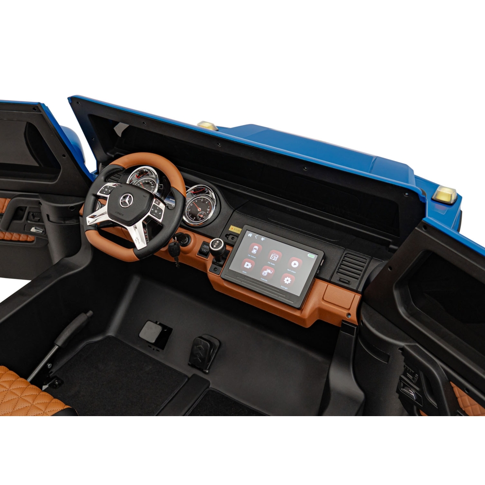Elektromobilis Mercedes Benz MAYBACH G650 STRONG MP4, Blue-Elektromobiliai vaikams, Visureigiai-e-vaikas
