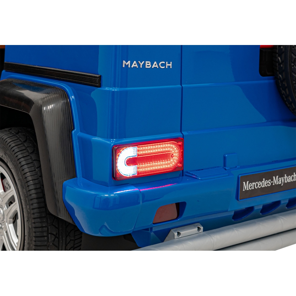 Elektromobilis Mercedes Benz MAYBACH G650 STRONG MP4, Blue-Elektromobiliai vaikams, Visureigiai-e-vaikas