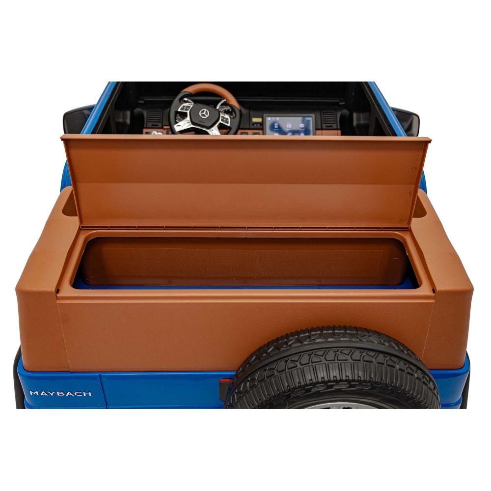 Elektromobilis Mercedes Benz MAYBACH G650 STRONG MP4, Blue-Elektromobiliai vaikams, Visureigiai-e-vaikas