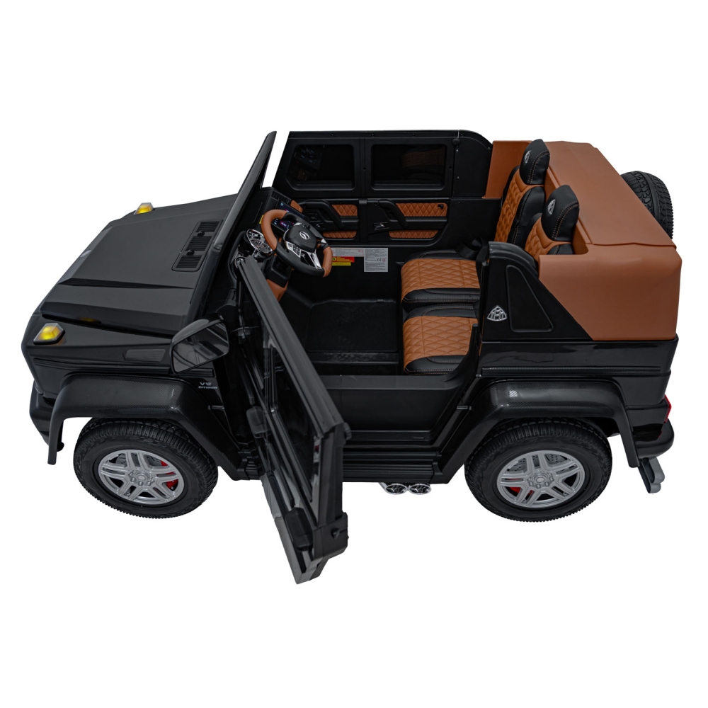 Elektromobilis Mercedes Benz MAYBACH G650, Black-Elektromobiliai vaikams, Visureigiai-e-vaikas