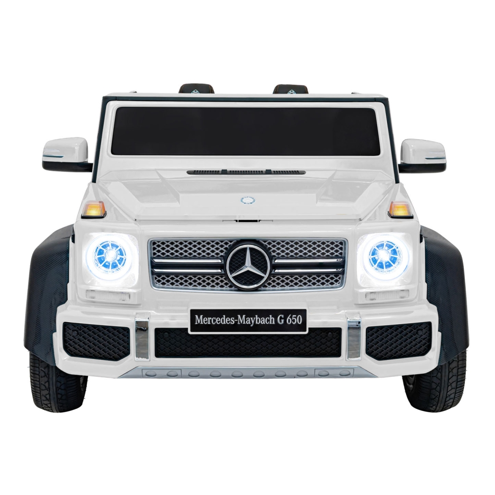 Elektromobilis Mercedes Benz MAYBACH G650, White-Elektromobiliai vaikams, Visureigiai-e-vaikas