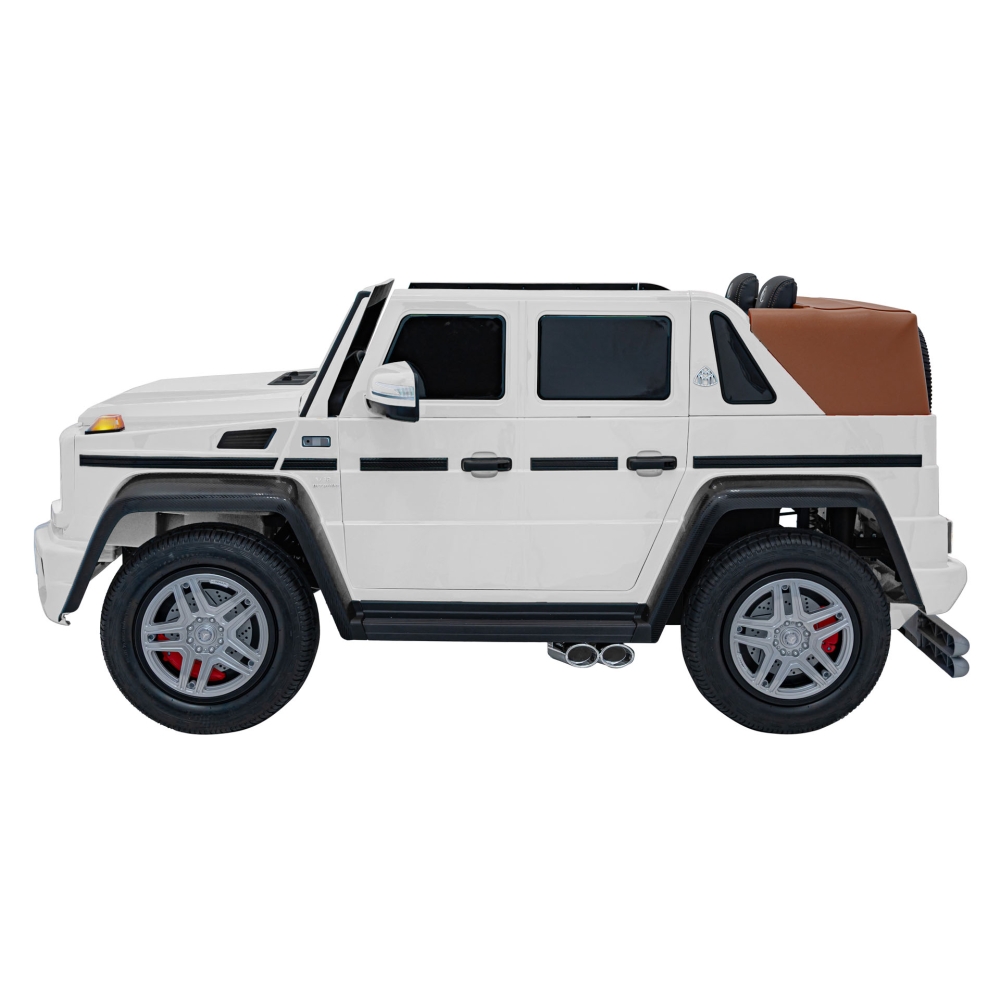 Elektromobilis Mercedes Benz MAYBACH G650, White-Elektromobiliai vaikams, Visureigiai-e-vaikas