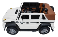 Elektromobilis Mercedes Benz MAYBACH G650, White-Elektromobiliai vaikams, Visureigiai-e-vaikas