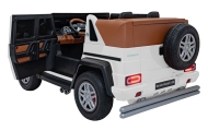 Elektromobilis Mercedes Benz MAYBACH G650, White-Elektromobiliai vaikams, Visureigiai-e-vaikas