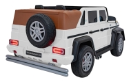 Elektromobilis Mercedes Benz MAYBACH G650, White-Elektromobiliai vaikams, Visureigiai-e-vaikas