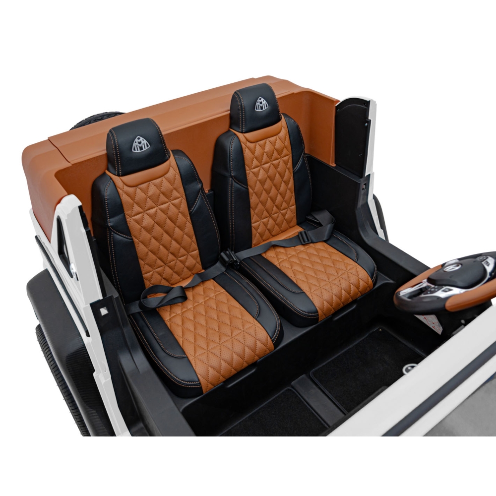 Elektromobilis Mercedes Benz MAYBACH G650, White-Elektromobiliai vaikams, Visureigiai-e-vaikas