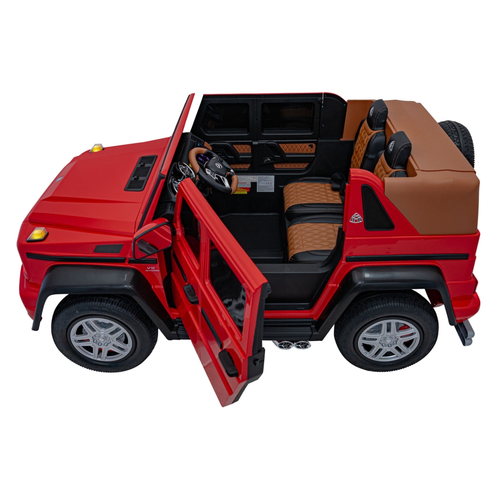 Elektromobilis Mercedes Benz MAYBACH G650, Red-Elektromobiliai vaikams, Visureigiai-e-vaikas