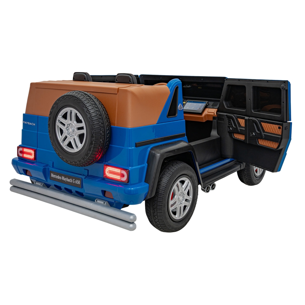Elektromobilis Mercedes Benz MAYBACH G650, Blue-Elektromobiliai vaikams, Visureigiai-e-vaikas