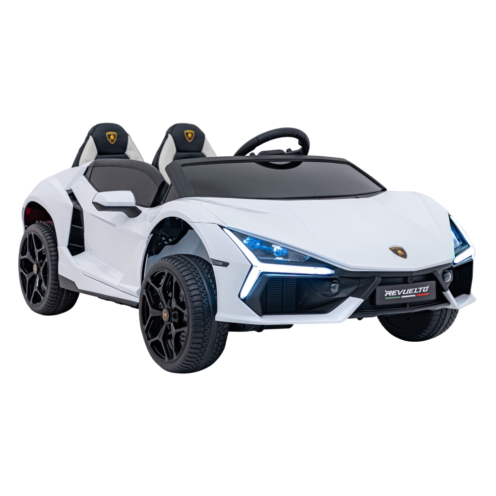 Elektromobilis Lamborghini Revuelto XL, White-Elektromobiliai vaikams, Mašinos-e-vaikas