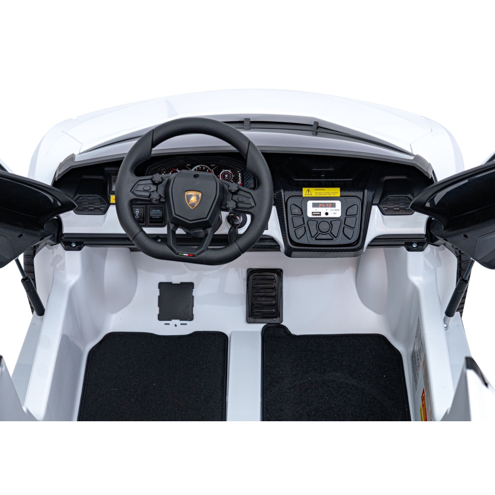 Elektromobilis Lamborghini Revuelto XL, White-Elektromobiliai vaikams, Mašinos-e-vaikas