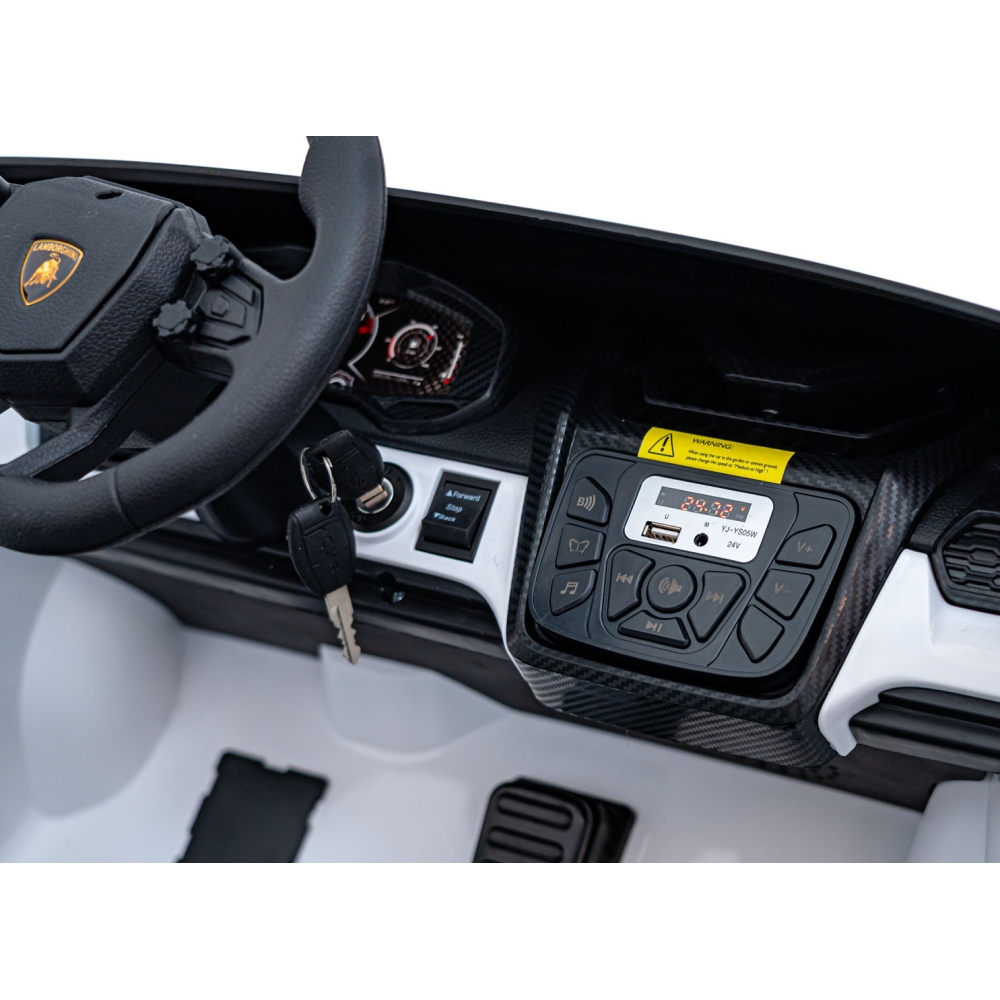 Elektromobilis Lamborghini Revuelto XL, White-Elektromobiliai vaikams, Mašinos-e-vaikas