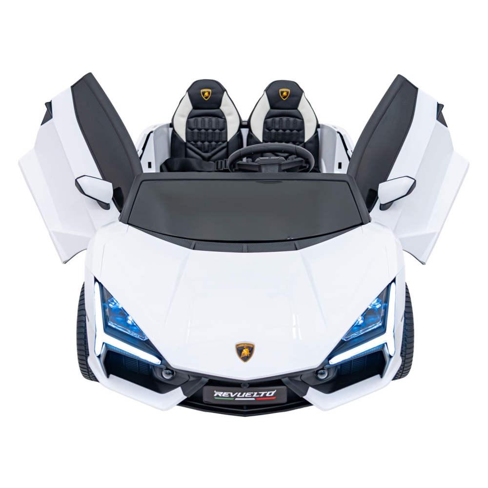 Elektromobilis Lamborghini Revuelto XL, White-Elektromobiliai vaikams, Mašinos-e-vaikas