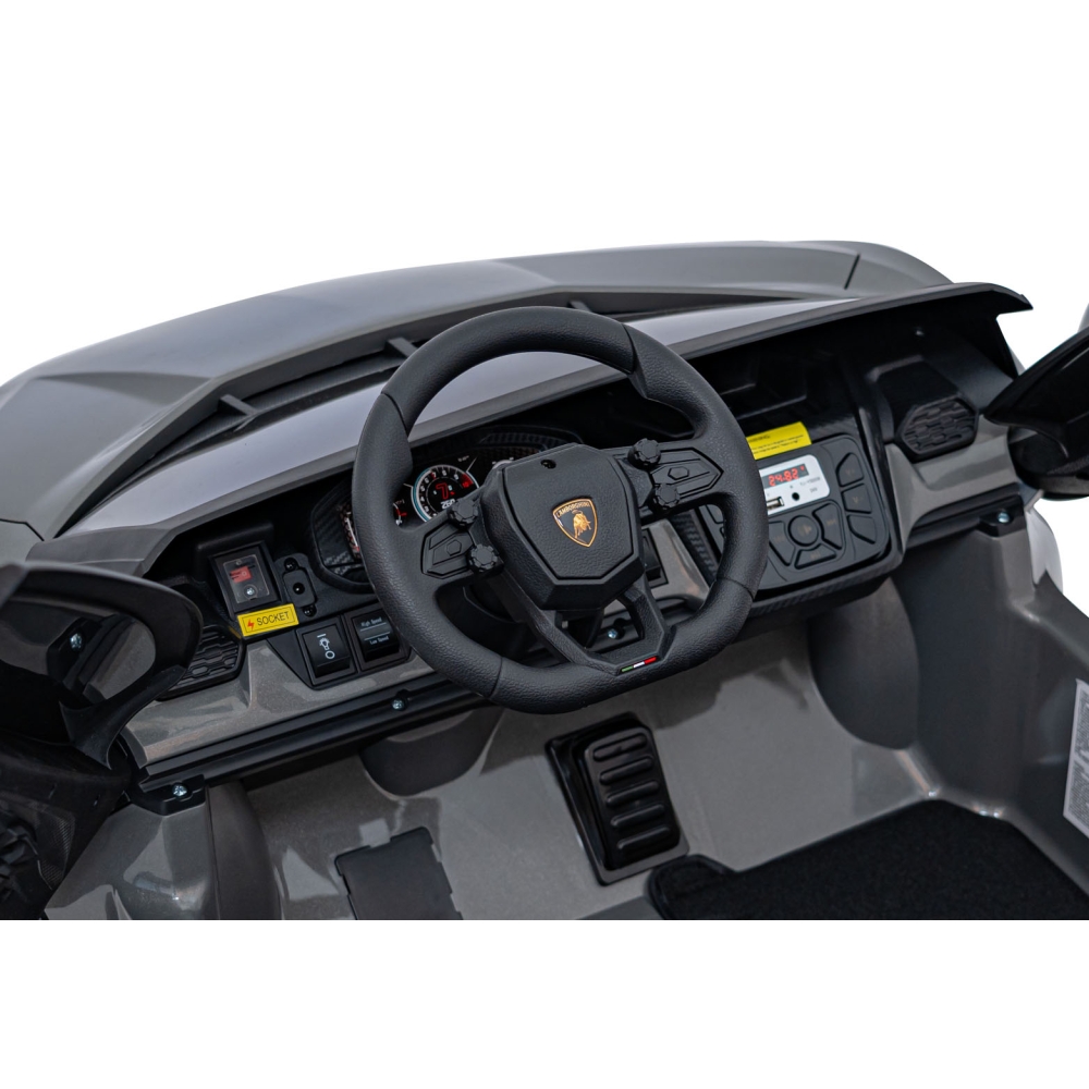 Elektromobilis Lamborghini Revuelto XL, Grey-Elektromobiliai vaikams, Mašinos-e-vaikas