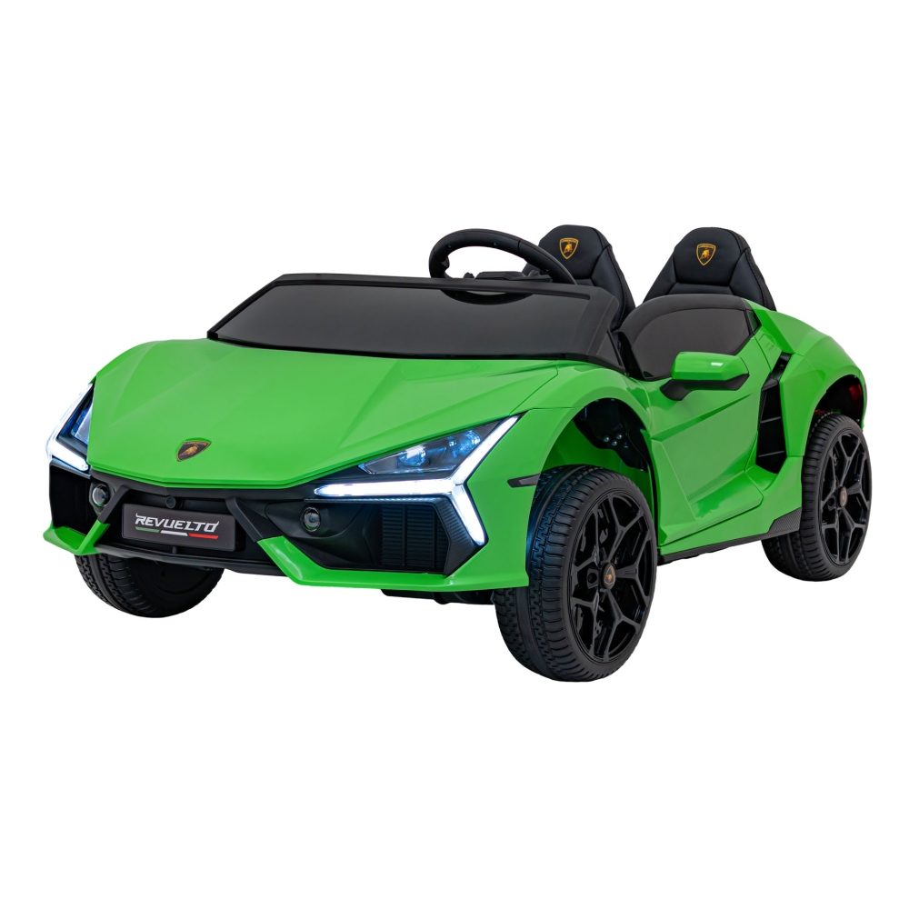Elektromobilis Lamborghini Revuelto XL, Green-Elektromobiliai vaikams, Mašinos-e-vaikas