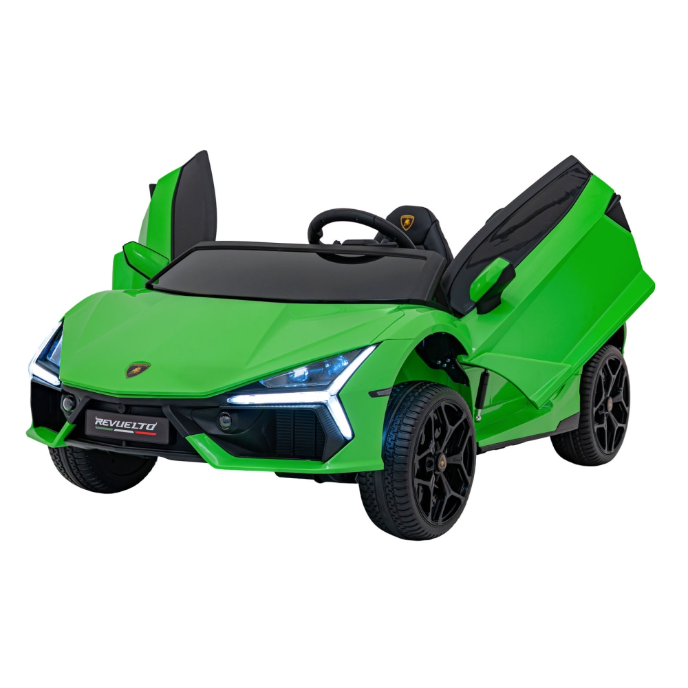 Elektromobilis Lamborghini Revuelto XL, Green-Elektromobiliai vaikams, Mašinos-e-vaikas