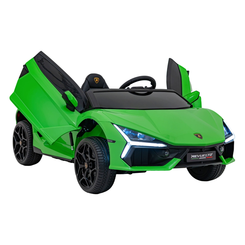 Elektromobilis Lamborghini Revuelto XL, Green-Elektromobiliai vaikams, Mašinos-e-vaikas