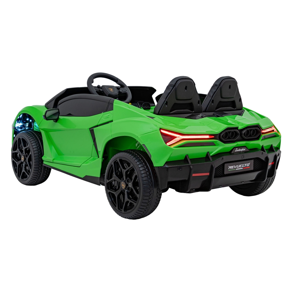 Elektromobilis Lamborghini Revuelto XL, Green-Elektromobiliai vaikams, Mašinos-e-vaikas