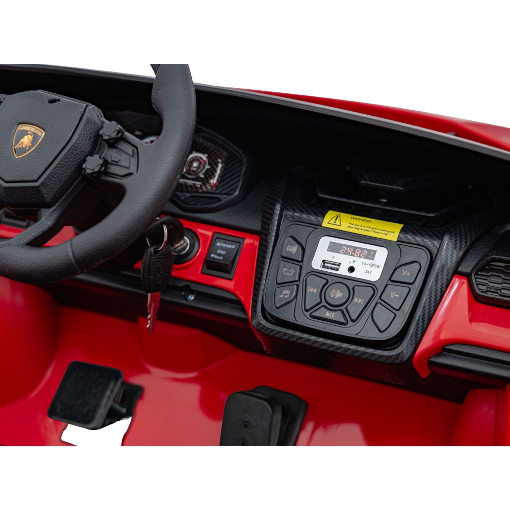 Elektromobilis Lamborghini Revuelto XL STRONG, Red-Elektromobiliai vaikams, Mašinos-e-vaikas