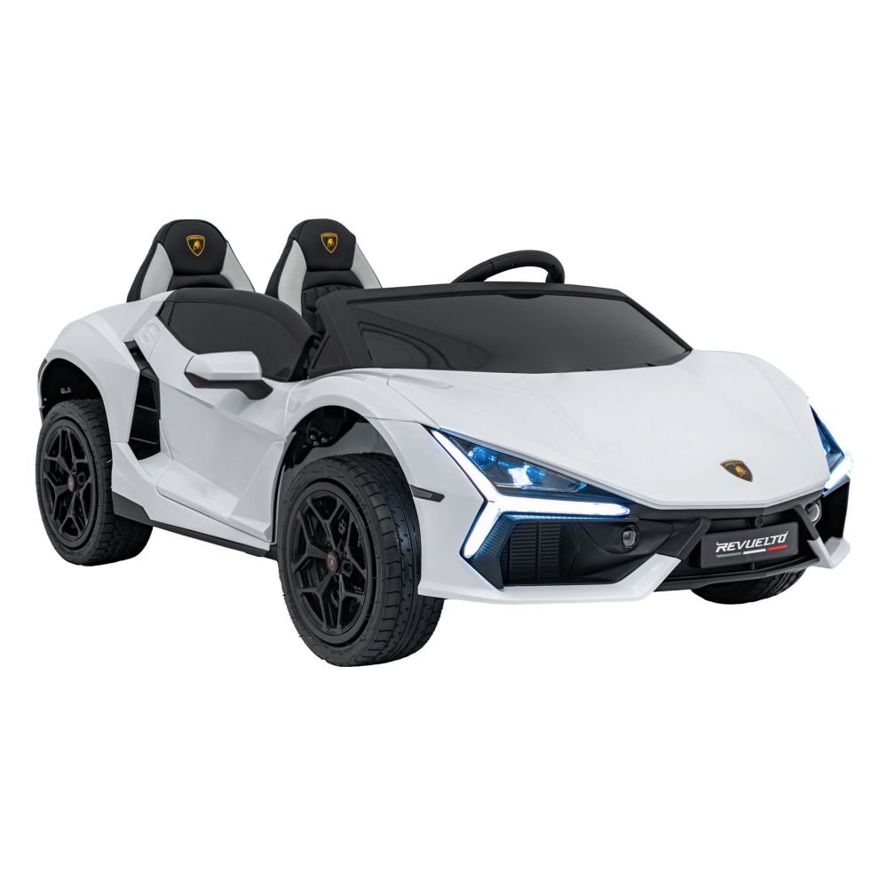 Elektromobilis Lamborghini Revuelto XL STRONG, White-Elektromobiliai vaikams, Mašinos-e-vaikas