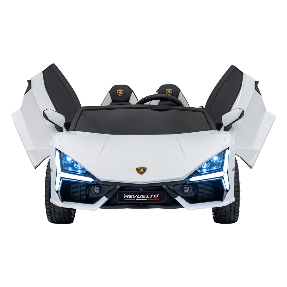 Elektromobilis Lamborghini Revuelto XL STRONG, White-Elektromobiliai vaikams, Mašinos-e-vaikas