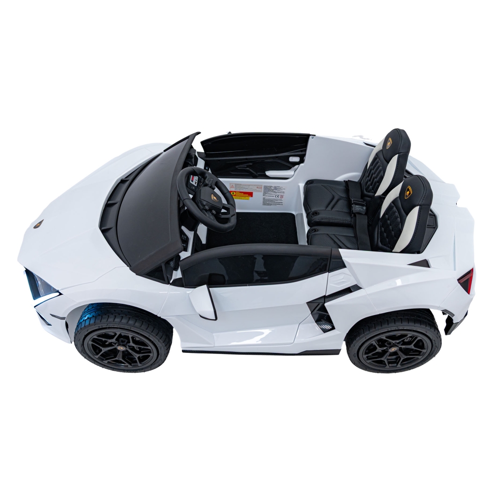 Elektromobilis Lamborghini Revuelto XL STRONG, White-Elektromobiliai vaikams, Mašinos-e-vaikas