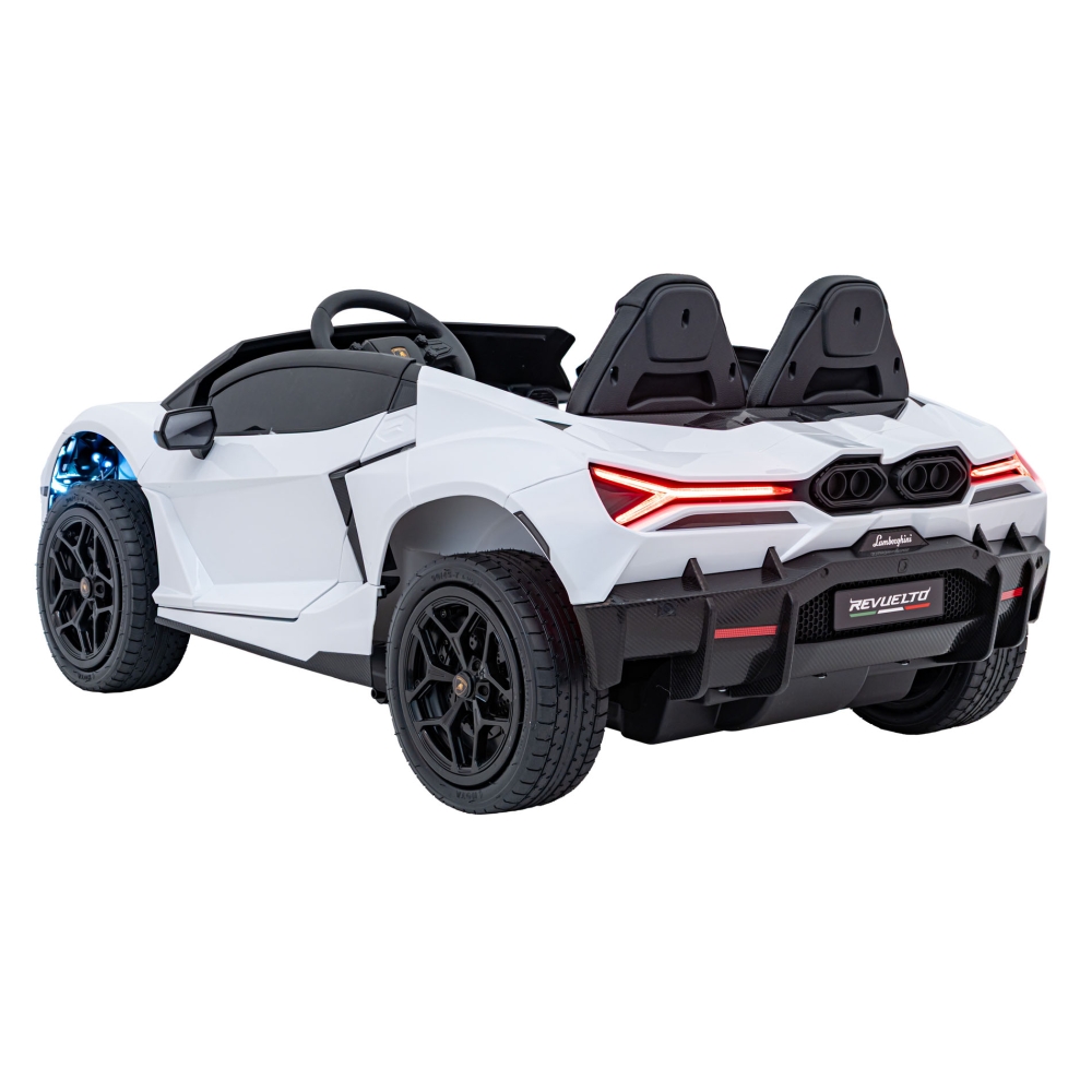 Elektromobilis Lamborghini Revuelto XL STRONG, White-Elektromobiliai vaikams, Mašinos-e-vaikas